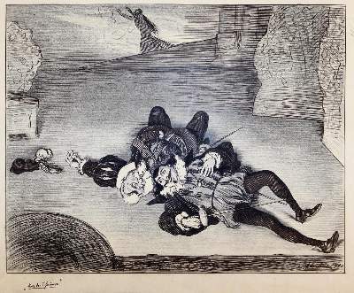 Bild Nr.1: 143-4024 Oberländer, Adolf: (Künstlergraphik, Karikatur)