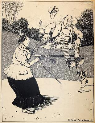 Bild Nr.1: 143-4025 Reinicke, Emil: (Künstlergraphik, Karikatur)