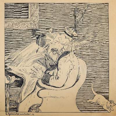 Bild Nr.3: 143-4025 Reinicke, Emil: (Künstlergraphik, Karikatur)