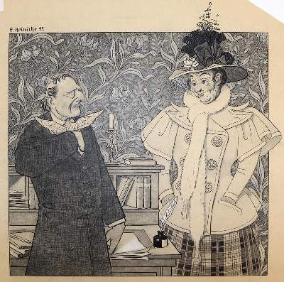 Bild Nr.2: 143-4026 Reinicke, Emil: (Künstlergraphik, Karikatur)