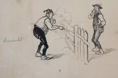 Bild Nr.10: 143-4030 Roeseler, August: (Künstlergraphik, Karikatur)