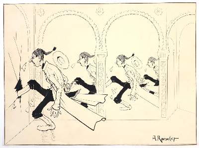 Bild Nr.11: 143-4030 Roeseler, August: (Künstlergraphik, Karikatur)