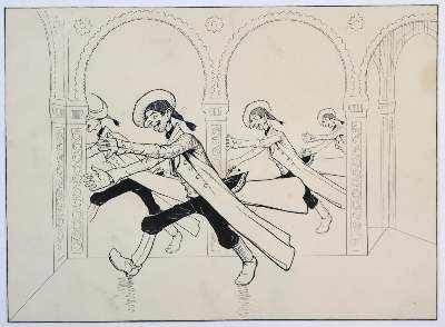 Bild Nr.12: 143-4030 Roeseler, August: (Künstlergraphik, Karikatur)