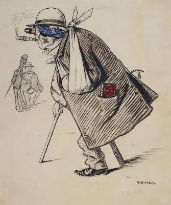 Bild Nr.14: 143-4030 Roeseler, August: (Künstlergraphik, Karikatur)