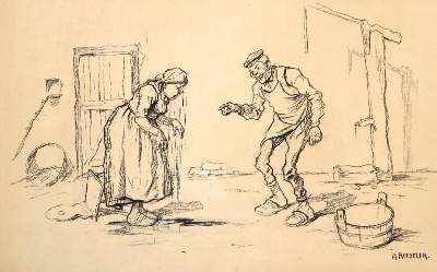 Bild Nr.9: 143-4030 Roeseler, August: (Künstlergraphik, Karikatur)