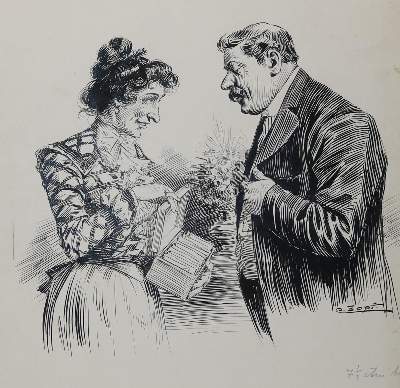 Bild Nr.2: 143-4042 Zopf, Carl: (Künstlergraphik, Karikatur)