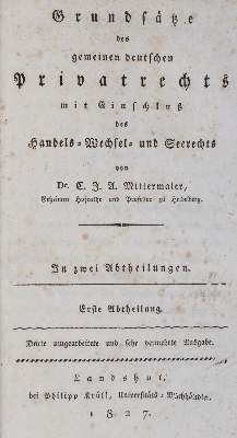 Bild Nr.1: 143-414 Mittermaier,C.J.A.: (Juridica und Kriminologie)