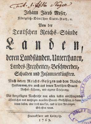 Bild Nr.1: 143-415 Moser,J.J.: (Juridica und Kriminologie)