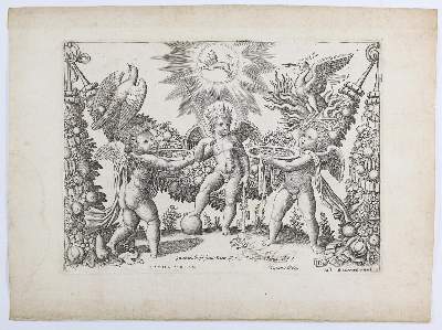 Bild Nr.3: 143-4221 Meister B mit dem Würfel: (Künstlergraphik)