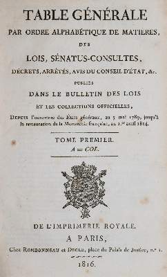 Bild Nr.1: 143-429 Table generale: (Juridica und Kriminologie)