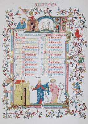 Bild Nr.4: 143-433 Illuminated Calendar, The,: (Kalender)