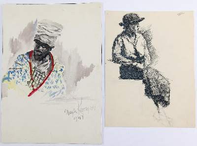 Bild Nr.2: 143-4335 Portraits: (Künstlergraphik)
