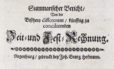Bild Nr.1: 143-438 Summarischer Bericht,: (Kalender)