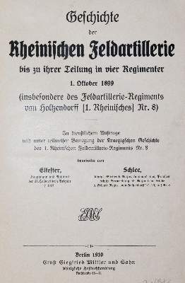 Bild Nr.1: 143-461 Eltester u. Schlee.: (Militaria, Regimentsgeschichte)