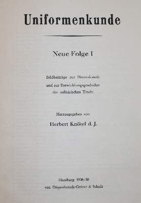 Bild Nr.1: 143-468 Knötel,H.: (Militaria, Uniformen)