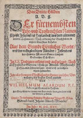 Bild Nr.1: 143-5 Alard,W.: (Alte Drucke, Handschriften und Theologie)