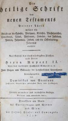 Bild Nr.2: 143-52 Brentano,D.v. (Hrsg.): (Bibeln)