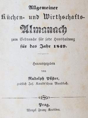 Bild Nr.1: 143-554 Pfister,R. (Hrsg.).: (Küche und Haushalt, Almanache)