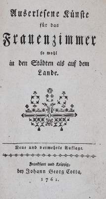 Bild Nr.1: 143-557 Auserlesene Künste: (Küche und Haushalt)