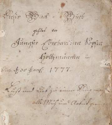 Bild Nr.2: 143-563 Holtzmann,E.S.: (Küche und Haushalt, Bäckerei und Konditorei, Handschriften)