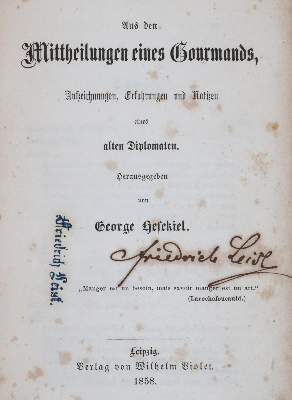 Bild Nr.1: 143-583 Hesekiel,G.: (Küche und Haushalt, Gastrosophie)