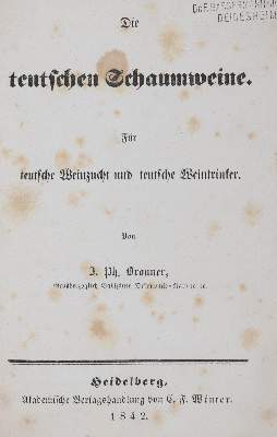 Bild Nr.1: 143-611 Bronner,J.P.: (Küche und Haushalt, Getränke, Wein)