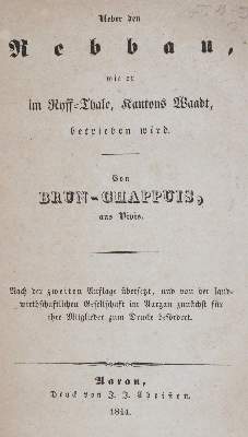 Bild Nr.1: 143-618 Chappuis-Brun.: (Küche und Haushalt, Getränke, Wein)