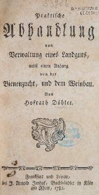 Bild Nr.1: 143-625 Doehler,J.F.: (Küche und Haushalt, Getränke, Wein)