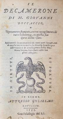 Bild Nr.1: 143-63 Boccaccio,G.: (Alte Drucke, Handschriften und Theologie)