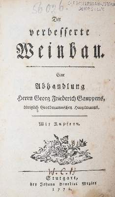 Bild Nr.1: 143-631 Gauppens,G.F.: (Küche und Haushalt, Getränke, Wein)
