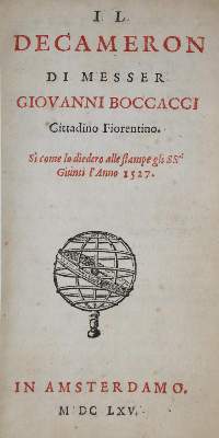 Bild Nr.1: 143-64 Boccaccio,G.: (Alte Drucke, Handschriften und Theologie)