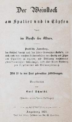 Bild Nr.1: 143-657 Schmidt,C. (Bearb.).: (Küche und Haushalt, Getränke, Wein)