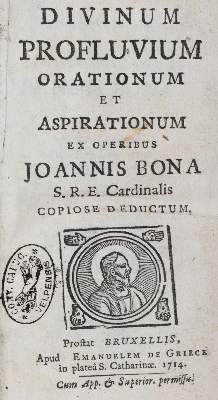 Bild Nr.1: 143-66 Bona,G.: (Alte Drucke, Handschriften und Theologie)