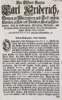 Bild Nr.2: 143-662 Verordnungen für Württemberg: (Küche und Haushalt, Getränke, Wein)