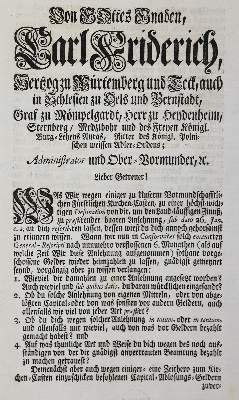 Bild Nr.4: 143-662 Verordnungen für Württemberg: (Küche und Haushalt, Getränke, Wein)