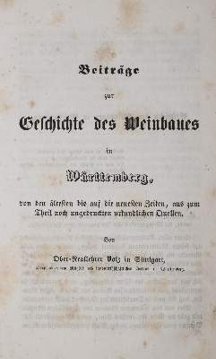 Bild Nr.1: 143-664 Volz,K.W.: (Küche und Haushalt, Getränke, Wein)