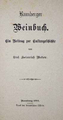 Bild Nr.1: 143-666 Weber,H.: (Küche und Haushalt, Getränke, Wein)