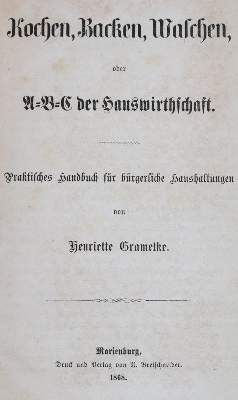 Bild Nr.1: 143-671 Grametke,H.: (Küche und Haushalt, Haushalt)