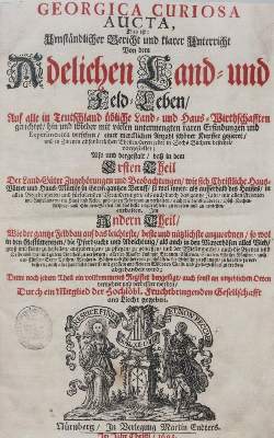 Bild Nr.1: 143-675 Hohberg,W.H.v.: (Küche und Haushalt, Haushalt)