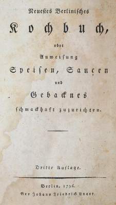 Bild Nr.1: 143-711 (Unger,F.H.).: (Küche und Haushalt, Kochbücher, Berlin)