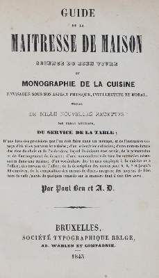 Bild Nr.1: 143-721 C(adet-Gassicourt,C.-L.).: (Küche und Haushalt, Kochbücher)