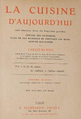 Bild Nr.1: 143-736 Dubois,U.: (Küche und Haushalt, Kochbücher)