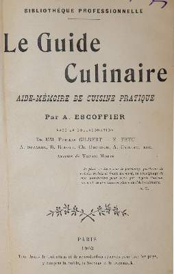 Bild Nr.1: 143-745 Escoffier,A.: (Küche und Haushalt, Kochbücher)
