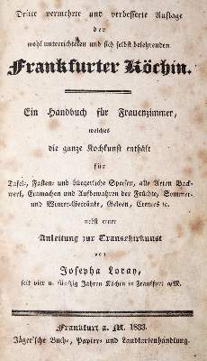 Bild Nr.1: 143-755 Loray,J.: (Küche und Haushalt, Kochbücher, Frankfurt)