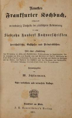 Bild Nr.1: 143-756 Schünemann,W.: (Küche und Haushalt, Kochbücher, Frankfurt/M.)