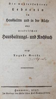 Bild Nr.1: 143-769 Gerike,A.: (Küche und Haushalt, Kochbücher)