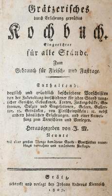 Bild Nr.1: 143-773 (Melin,J.).: (Küche und Haushalt, Kochbücher, Graz)