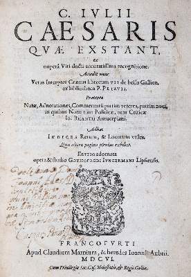 Bild Nr.1: 143-78 Caesar,C.J.: (Alte Drucke, Handschriften und Theologie)
