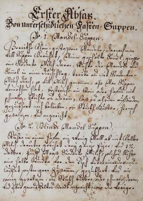 Bild Nr.1: 143-785 Kochbuch.: (Küche und Haushalt, Kochbücher, Handschriften)