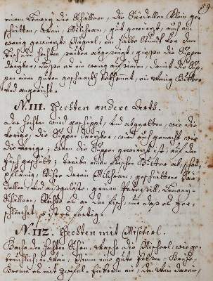 Bild Nr.2: 143-785 Kochbuch.: (Küche und Haushalt, Kochbücher, Handschriften)